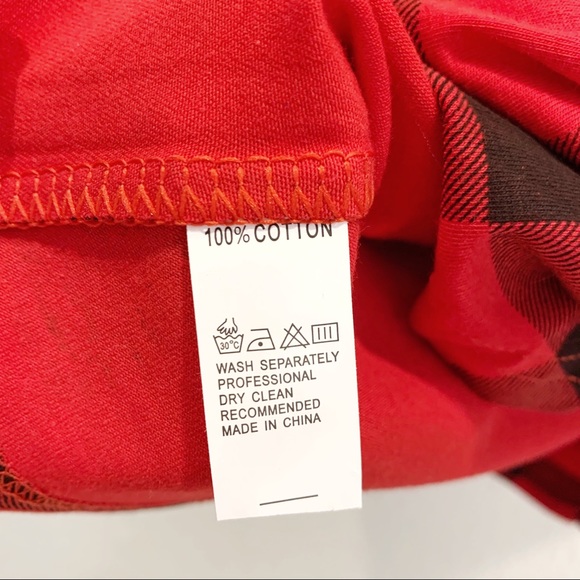 Toddler Girl Red Plaid A-Line Dress - Picture 5 of 5